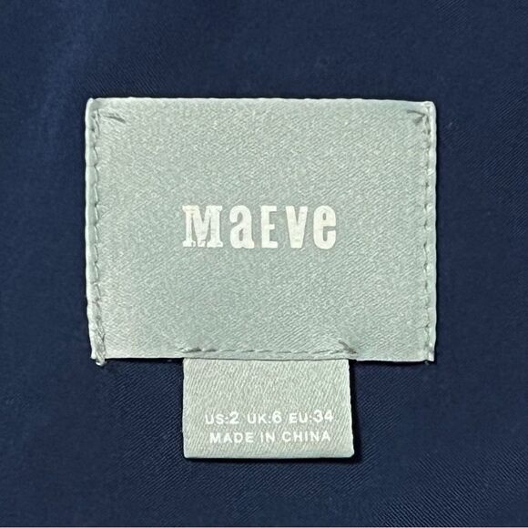 Maeve Anthropologie Blue Crushed Velvet Tunic Tie-Neck Size 2 Fairy Whimsigoth - Picture 8 of 9